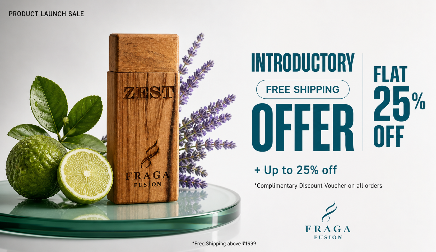 Fraga Fusion luxury perfume banner